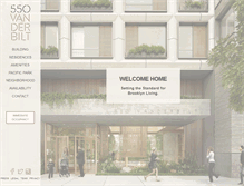 Tablet Screenshot of 550vanderbilt.com
